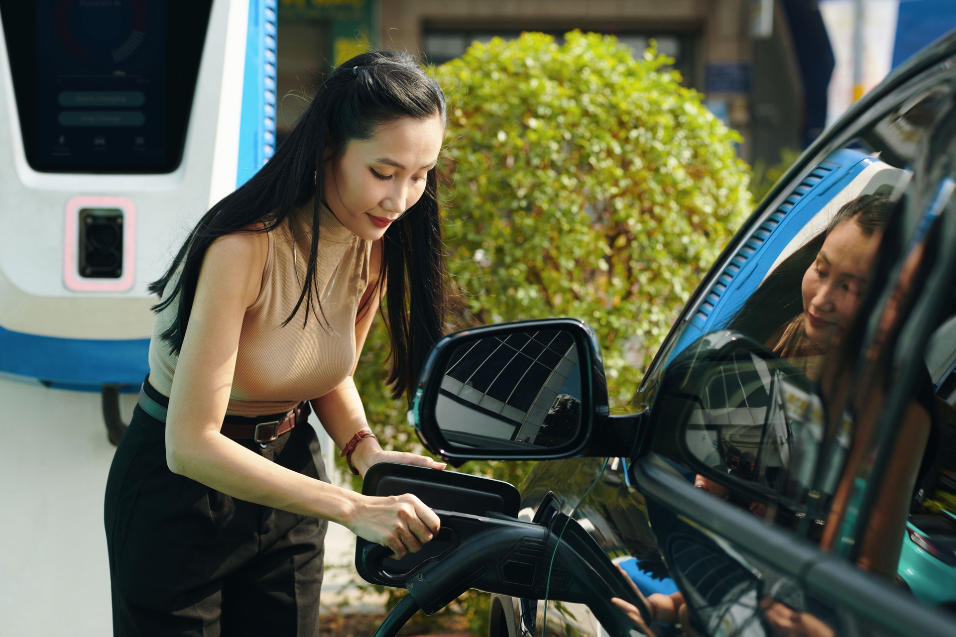 Charging Car at Public Point
